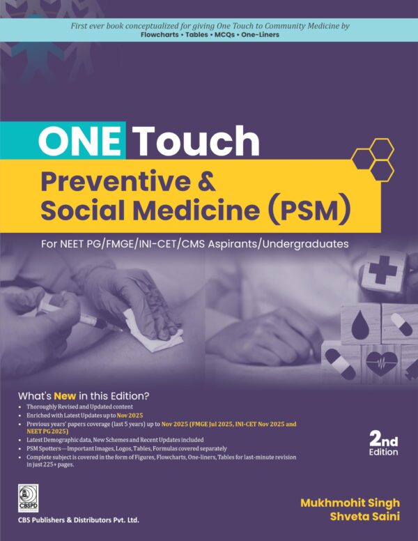 ONE TOUCH PREVENTIVE AND SOCIAL MEDICINE (PSM) 2ED (PB 2026)