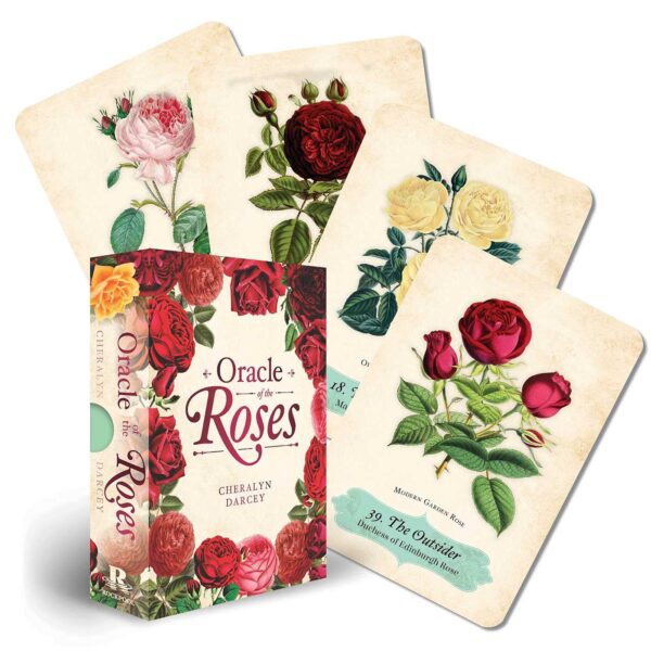 Oracle Of The Roses: 44 Gilded-Edge Full-Color Cards and 144-Page Book