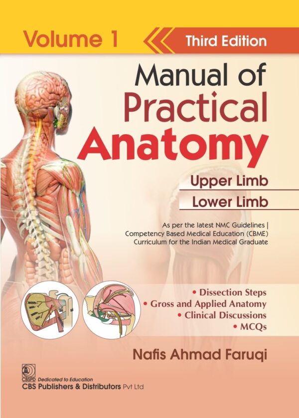 MANUAL OF PRACTICAL ANATOMY 3ED VOL 1 UPPER AND LOWER LIMB (PB 2026)
