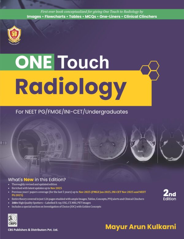 ONE TOUCH RADIOLOGY FOR NEET PG FMGE INI CET UNDERGRADUATES 2ED (PB 2026)