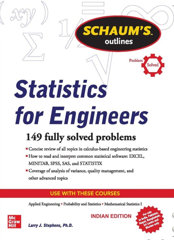 Schaums Outline Of Statistics For Engineers Problem Solved (Pb 2020)