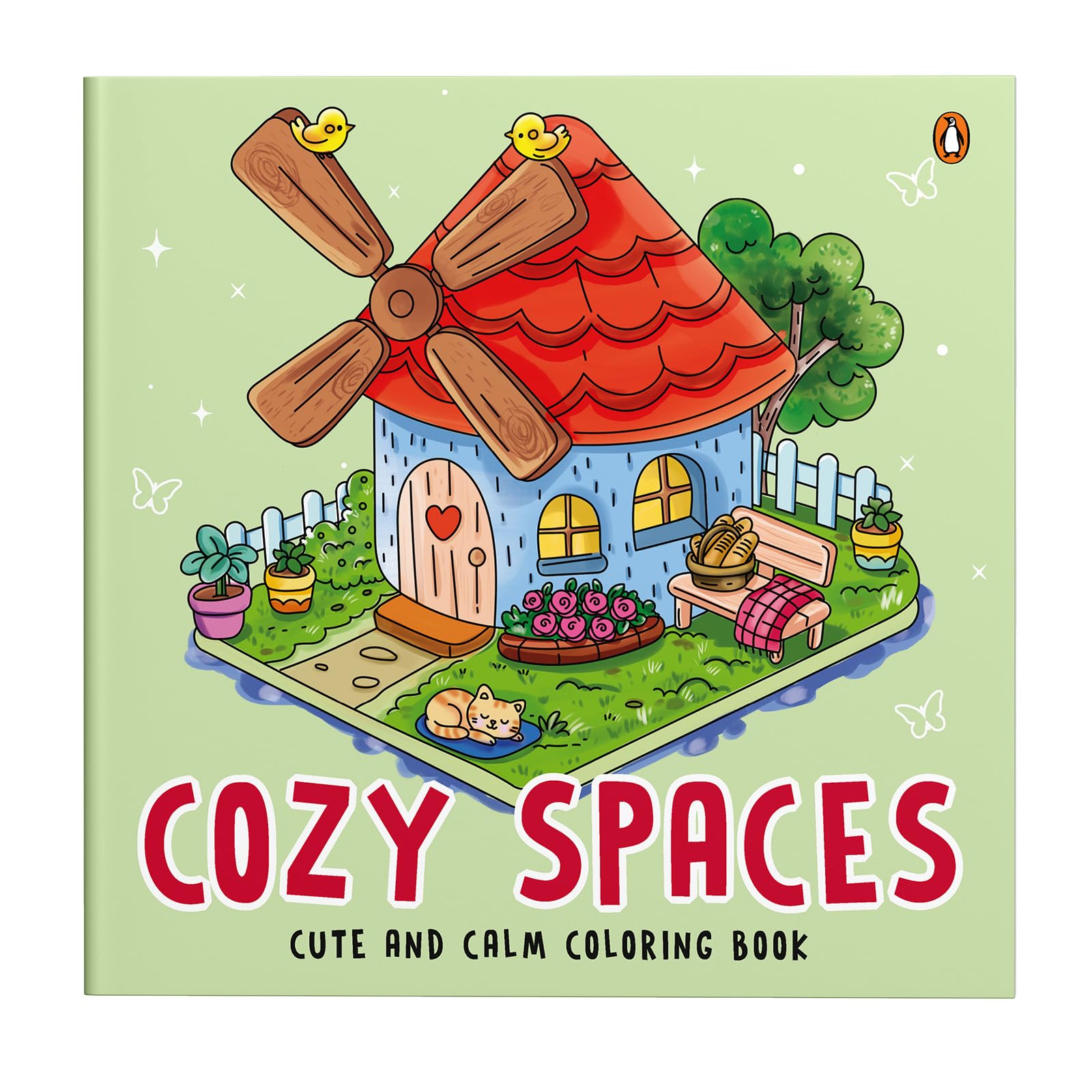 Cozy Spaces - Cute and Calm Coloring Book: Cute & Cozy Coloring Book for All Ages | Illustrations for Mindfulness & Art Therapy with Practice Pages & Quick Tips I For Stress Relief and Mindful Creativity | Select Learning