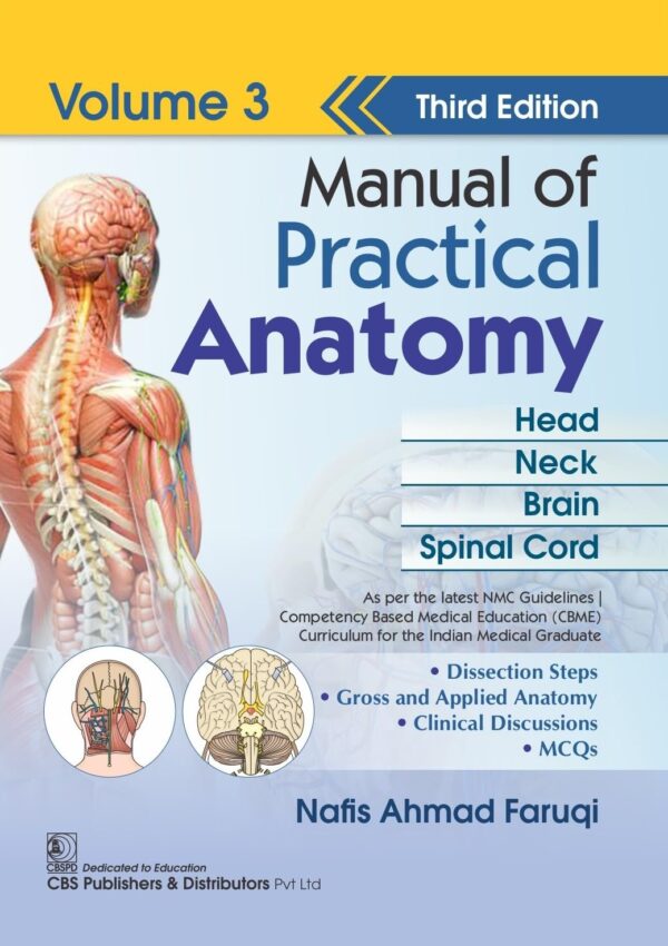 MANUAL OF PRACTICAL ANATOMY 3ED VOL 3 HEAD NECK BRAIN SPINAL CORD (PB 2026)