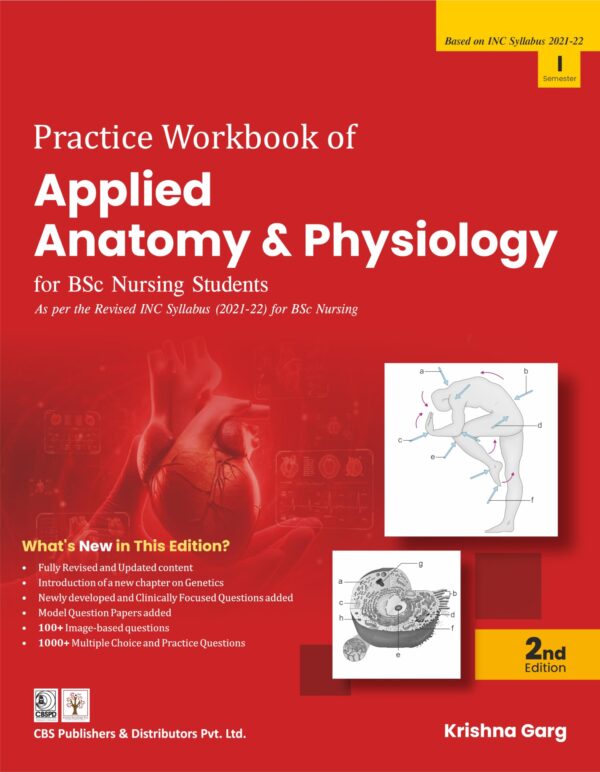 Practice Workbook of Applied Anatomy and Physiology for BSc Nursing Students 2nd (PB 2026)