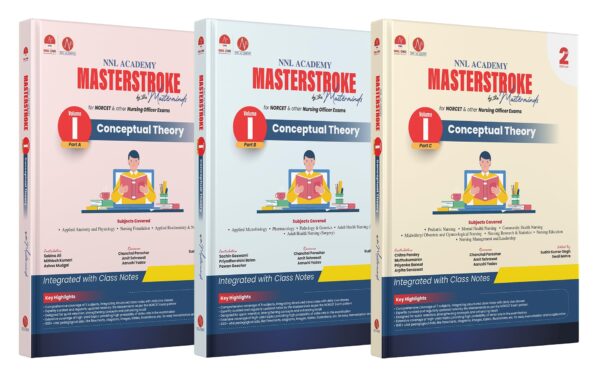 MASTERSTROKE Volume I (Part A, B & C): Conceptual Theory for NORCET Preparation