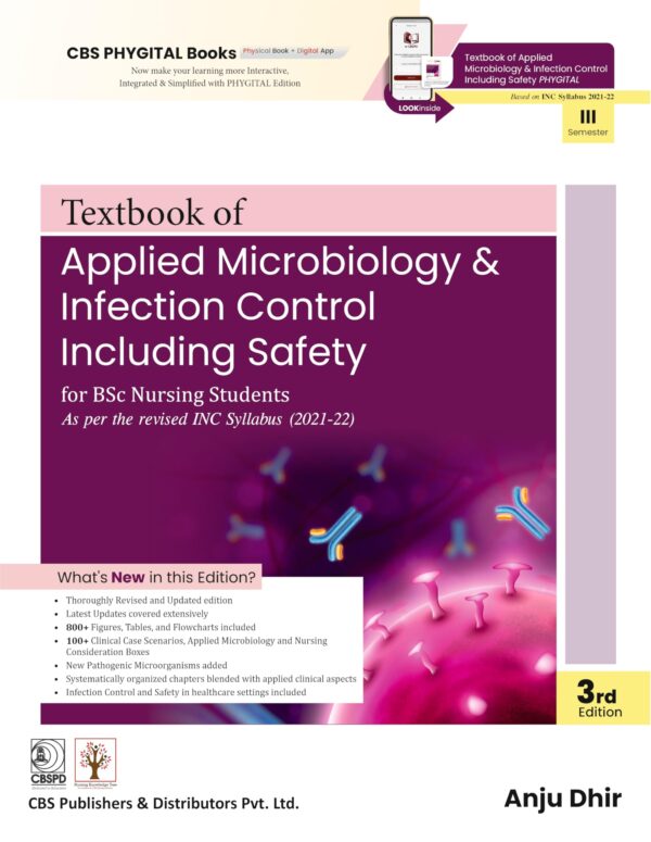 Textbook of Applied Microbiology and Infection control including safety for BSc Nursing Students; 3/e (PB 2026)
