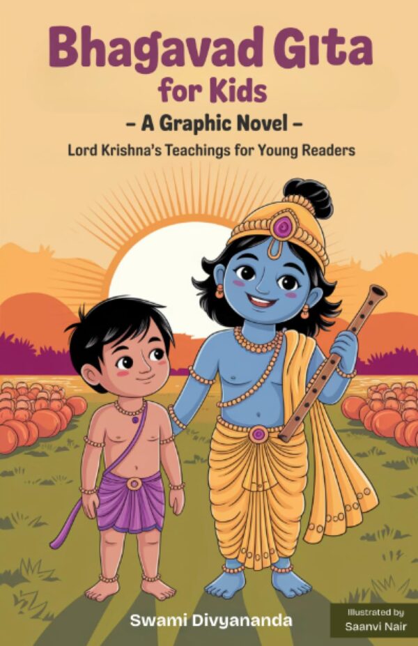 Illustrated Bhagavad Gita for Kids: A Graphic Story of Lord Krishna’s Teachings for Young Readers (Ideal for Ages 4-6, 7-8, 8-12) | A Perfect Gift for Children, Teens, and Adults