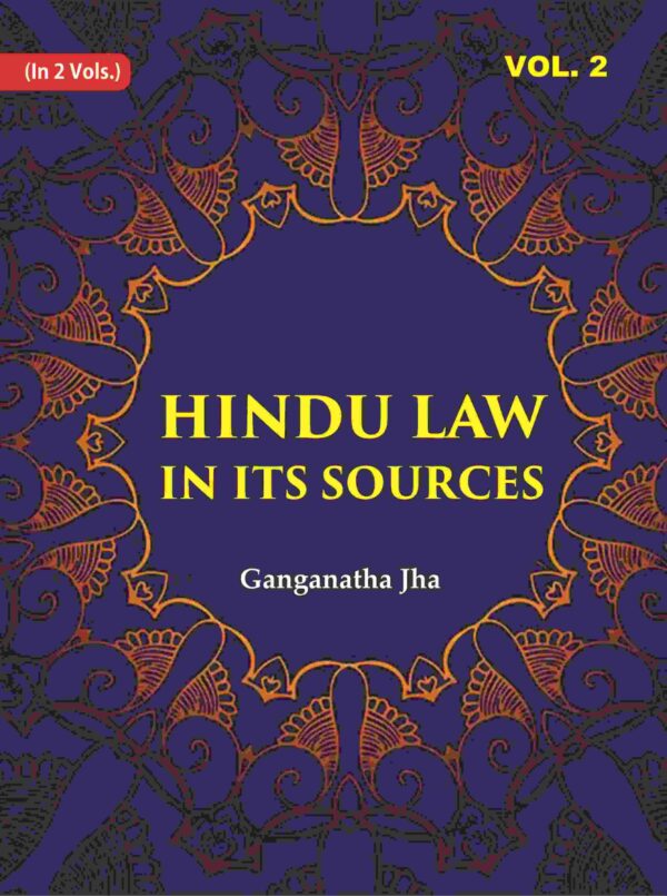 Hindu Law in its Sources 2nd [Hardcover]