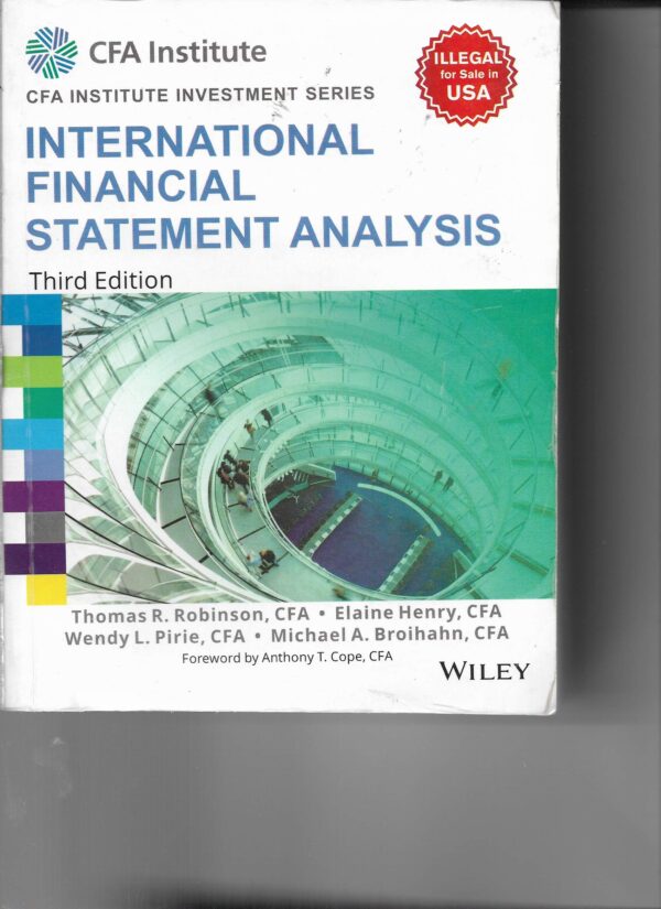 International Financial Statement Analysis, 3ed (CFA Institute Investment Series) | IM | BS | e