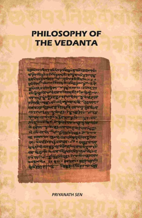 Philosophy Of The Vedanta [Hardcover]