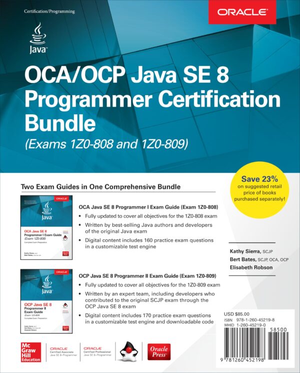 OCA/OCP Java SE 8 Programmer Certification Bundle (Exams 1Z0-808 and 1Z0-809) (CERTIFICATION & CAREER - OMG)
