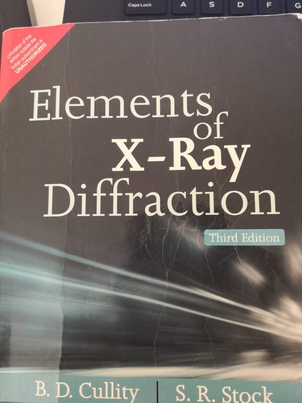 Elements of X-Ray Diffraction 3e